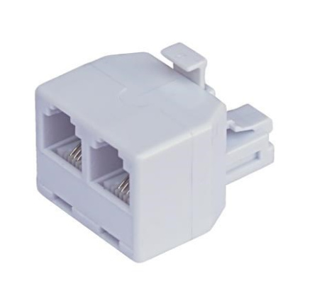 Rozdvojka RJ11, 1x6p4c/2x6p4c - telefonní