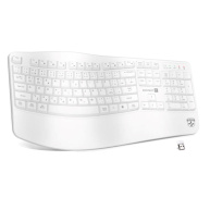 CONNECT IT FOR HEALTH Ergonomická klávesnice ErgoOffice, Bezdrátová, CZ+SK, bílá