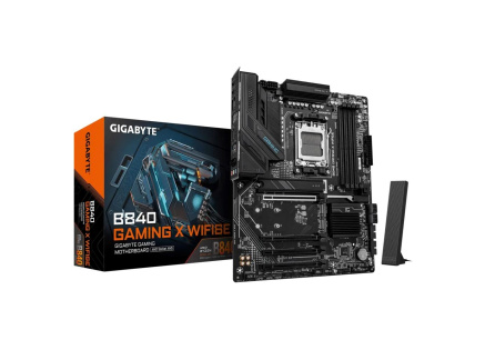 GIGABYTE MB Sc AM5 B840 GAMING X WF6E, AMD B840, 4xDDR5, WIFI, DP, HDMI, ATX