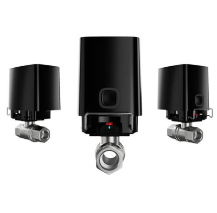 Ajax  WaterStop [1/2] ASP black (52270) - Dálkově ovládaný uzavírací ventil vody (1/2“)