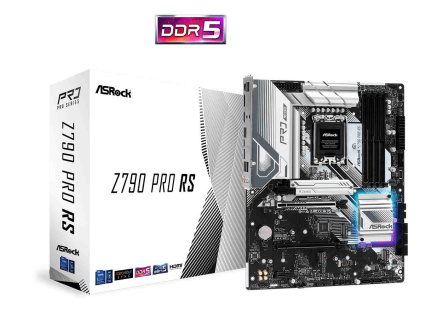 ASRock MB Sc LGA1700 Z790 PRO RS, Intel Z790, 4xDDR5, 1xDP, 1xHDMI