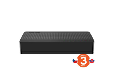 Tenda SG108M 8-portový Gigabit Ethernet Switch, 10/100/1000Mbps, Plast, Desktop