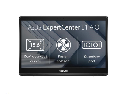 ASUS PC AiO ExpertCenter E1 (E1600WKAT-MR8128M), Celeron N4500, 15.6" 1920 x 1080, 8GB, 128GB SSD, UHD, bez OS, Black