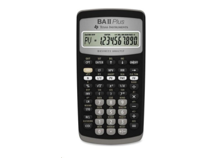 TEXAS Instrument kalkulačka - TI-BAII PLUS Vědecký kalkulátor