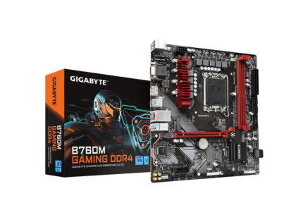 GIGABYTE MB Sc LGA1700 B760M GAMING DDR4, Intel B760, 2xDDR4, 1xDP, 1xHDMI, 1xVGA, mATX,