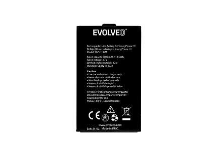 EVOLVEO originální baterie 5000 mAh pro StrongPhone H1