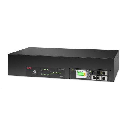 APC Rack ATS, 230V, 32A, (16)C13 (2)C19 out, 2U, IEC 309 32A 2P+E (2) (2.44m)