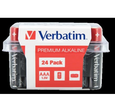 Bazar - VERBATIM Alkalická Baterie AAA 24 Pack / LR03 poškozený obal Bazar - VERBATIM Alkalická Baterie AAA 24 Pack / LR03 poškozený obal