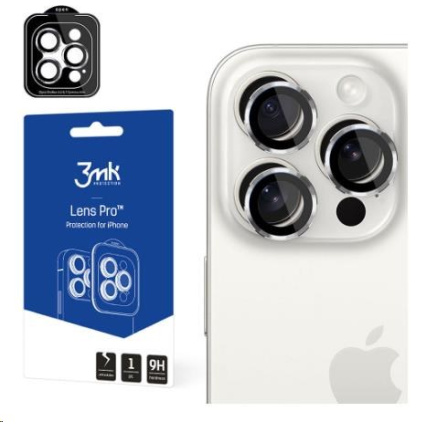 3mk Lens Protection Pro pro Apple iPhone 15, Silver 3mk Lens Protection Pro pro Apple iPhone 15, Silver