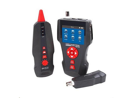 LAN Cable Tester TLCD80 s LCD, koax, Cat3/Cat5E/Cat6, UTP/STP, USB, PoE, ping, sonda, protismyčka