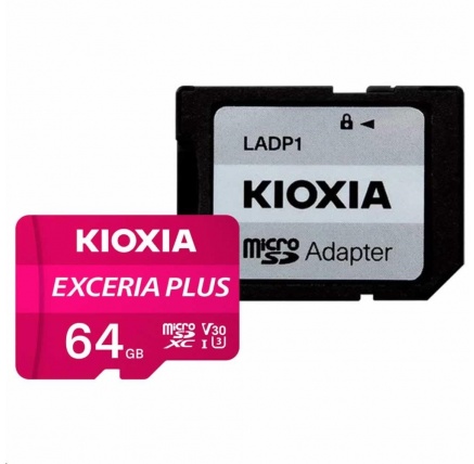 KIOXIA Exceria Plus microSD card 64GB M303, UHS-I U3 Class 10