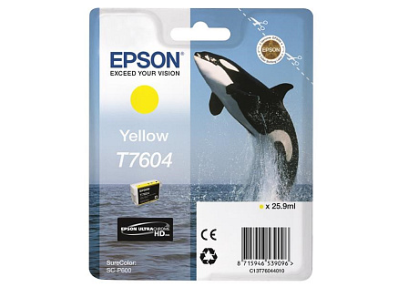EPSON ink bar ULTRACHROME HD "Kosatka" - Yellow - T7604 (25,9 ml) EPSON ink bar ULTRACHROME HD "Kosatka" - Yellow - T7604 (25,9 ml)