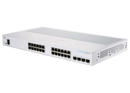 Cisco switch CBS350-16T-2G-EU (16xGbE,2xSFP,fanless) - REFRESH