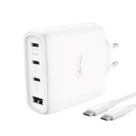 TRUST GaN Nabíječka MAXO 65W, 3xUSB-C,1xUSB-A, bílá
