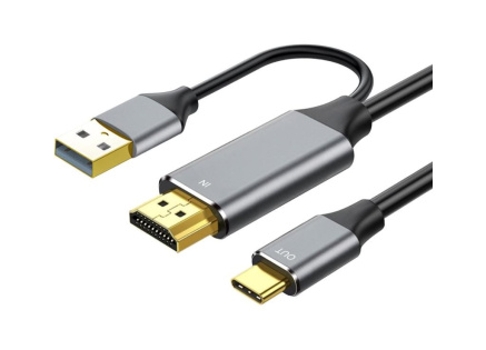 PREMIUMCORD Adaptér HDMI 2.0 na USB-C, 4K@60Hz, 2m