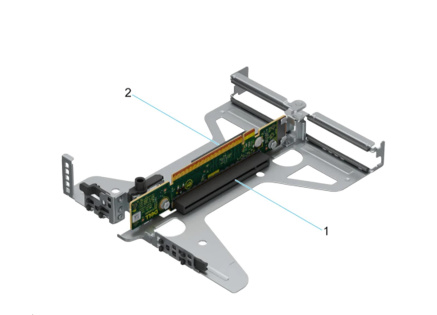 DELL Riser Config 2 Butterfly Gen4 Riser (x8/x8) PowerEdge R360 CK