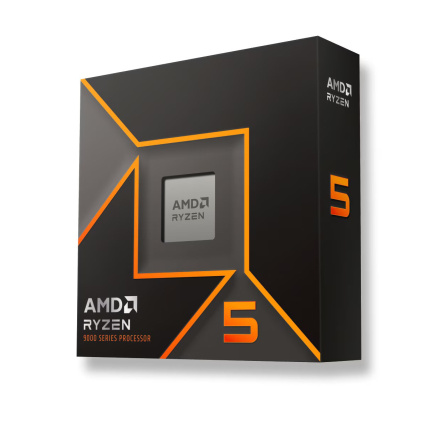 CPU AMD RYZEN 5 9600, 6-core, 3.8GHz, 38MB cache, 65W, AMD Radeon Graphics, socket AM5, Chladič v balení, BOX