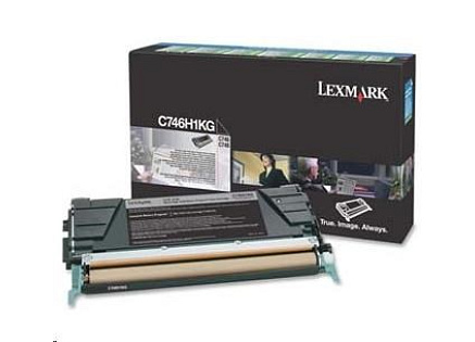 LEXMARK toner C746, C748 Black High Yield Return Program Toner Cartridge LEXMARK toner C746, C748 Black High Yield Return Program Toner Cartridge