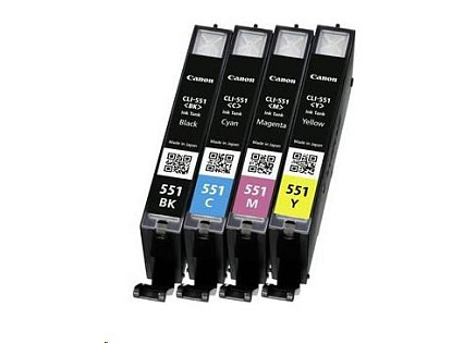 Canon CARTRIDGE CLI-551 multi pack pro Pixma iP, Pixma iX, Pixma MG a Pixma MX 6850, 725x, 925, 8750 (300 str.)