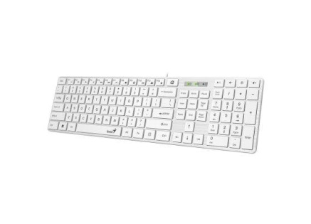 GENIUS klávesnice Slimstar 126/ Drátová/ USB/ bílá/ CZ+SK layout/ SmartGenius App GENIUS klávesnice Slimstar 126/ Drátová/ USB/ bílá/ CZ+SK layout/ SmartGenius App