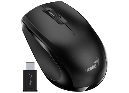 GENIUS myš NX-8006S Type-C/ 1200 dpi/ USB-C/ bezdrátová/ tichá/ černá