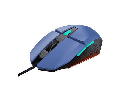 TRUST myš GXT 109B FELOX Gaming Mouse, optická, USB, modrá