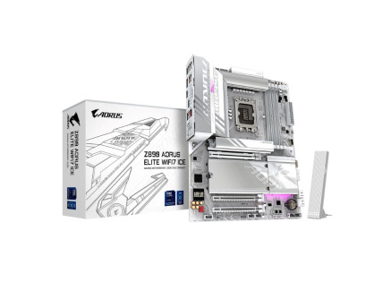GIGABYTE MB Sc LGA1851 Z890 A ELITE WF7 ICE, Intel Z890, 4xDDR5, 1xDP, 1xHDMI, 1xThunderbolt, WiFi