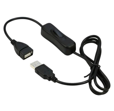 PREMIUMCORD Prodlužovací kabel USB 2.0 s vypínačem, 1m, černá PREMIUMCORD Prodlužovací kabel USB 2.0 s vypínačem, 1m, černá
