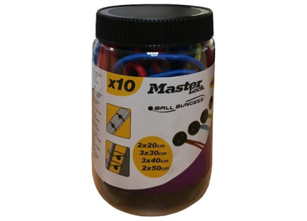 Master Lock Upínací gumy s kuličkami (10 ks / balení) Master Lock Upínací gumy s kuličkami (10 ks / balení)