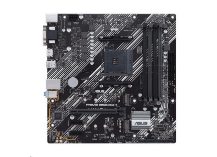 ASUS MB Sc AM4 PRIME B550M-K, AMD B550, 4xDDR4, 1xHDMI, 1xDVI, 1xVGA, mATX