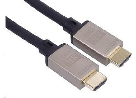 PREMIUMCORD Kabel HDMI 2.1 High Speed + Ethernet kabel 8K@60Hz, 4K@120Hz, pozlacené konektory, 0.5m
