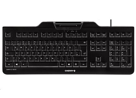 CHERRY klávesnice se čtečkou karet KC 1000 SC/ USB/ ISO 7816 podporované karty/ černá/ CZ layout