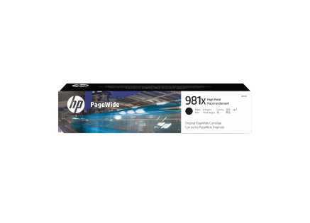 HP 981X High Yield Black Original PageWide Cartridge (11,000 pages) HP 981X High Yield Black Original PageWide Cartridge (11,000 pages)