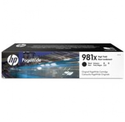 HP 981X High Yield Black Original PageWide Cartridge (11,000 pages)