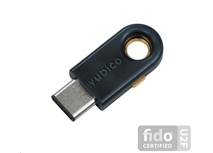 YubiKey 5C - USB-C, klíč/token s vícefaktorovou autentizaci, podpora OpenPGP a Smart Card (2FA)