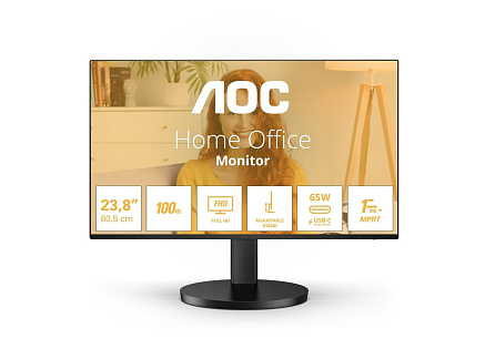 AOC MT IPS LCD WLED 23,8" 24B3CF2 - IPS panel, 100Hz, 1920x1080, HDMI, USB-C, USB 3.2, repro, nast. vyska AOC MT IPS LCD WLED 23,8" 24B3CF2 - IPS panel, 100Hz, 1920x1080, HDMI, USB-C, USB 3.2, repro, nast. vyska