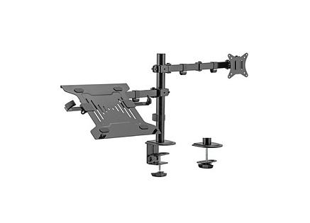 BAZAR - GEMBIRD Držák monitoru na stůl s podstavcem pro notebook MA-DA-03, naklápěcí, až do 32” a 9kg, černý - Poškozený BAZAR - GEMBIRD Držák monitoru na stůl s podstavcem pro notebook MA-DA-03, naklápěcí, až do 32” a 9kg, černý - Poškozený