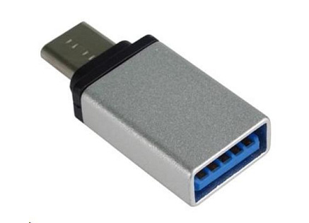 PREMIUMCORD Adaptér USB 3.1 C/male - USB 3.0 A/female, stříbrný, OTG PREMIUMCORD Adaptér USB 3.1 C/male - USB 3.0 A/female, stříbrný, OTG