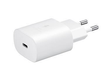 Samsung cestovní nabíječka EP-TA800EWE, PD, Fast charging, USB-C, 25 W, bílá, (bulk) Samsung cestovní nabíječka EP-TA800EWE, PD, Fast charging, USB-C, 25 W, bílá, (bulk)