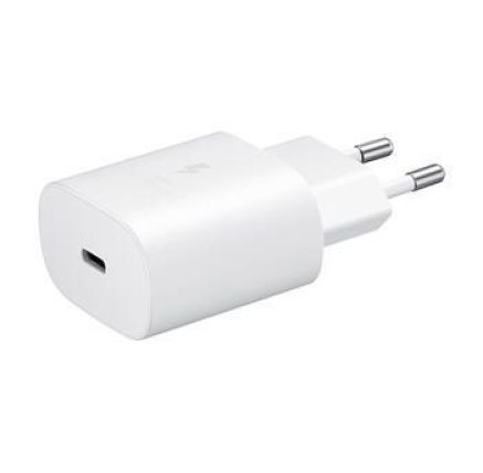 Samsung cestovní nabíječka EP-TA800EWE, PD, Fast charging, USB-C, 25 W, bílá, (bulk) Samsung cestovní nabíječka EP-TA800EWE, PD, Fast charging, USB-C, 25 W, bílá, (bulk)
