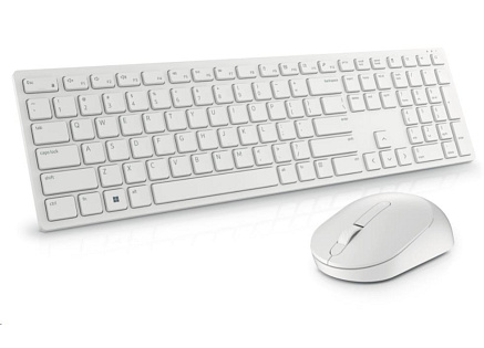 DELL Pro Wireless Keyboard and Mouse - KM5221W - UK (QWERTY) - White