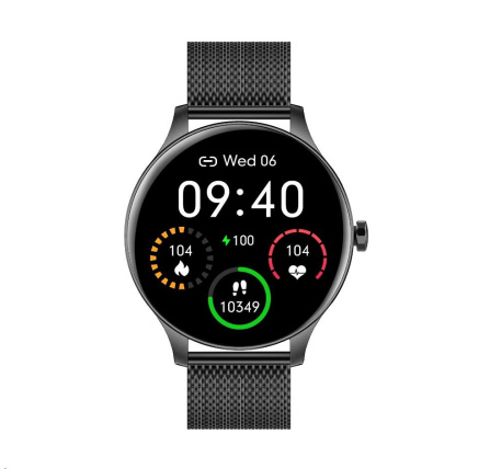Garett Smartwatch Classy černá, ocel