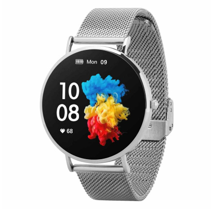 Garett Smartwatch Verona stříbrná, ocel