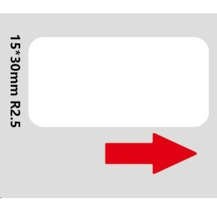 Niimbot štítky RP 15x30mm 195ks White pro D11 a D110 Niimbot štítky RP 15x30mm 195ks White pro D11 a D110