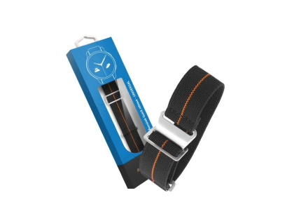 RhinoTech univerzální řemínek nylonový tah Quick Release 22mm černo-oranžový