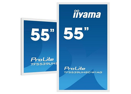 iiyama ProLite TF5539UHSC-W1AG, 139cm (55''), Projected Capacitive, 4K, white