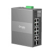 TP-Link OMADA průmyslový switch IES210GPP (8xGbE,2xGbE/SFPcombo,6xPoE+,2xPoE++,240W,DIN,IP40,fanless)