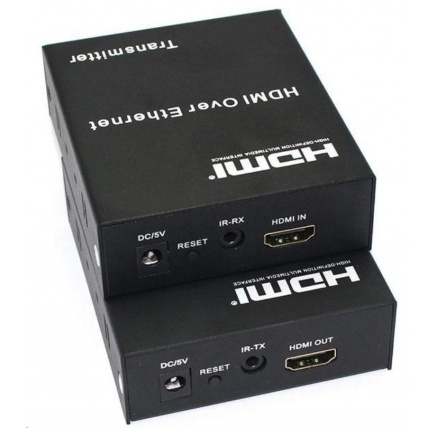 PREMIUMCORD HDMI extender na 120m, over IP, jeden vysílač na více přijímačů