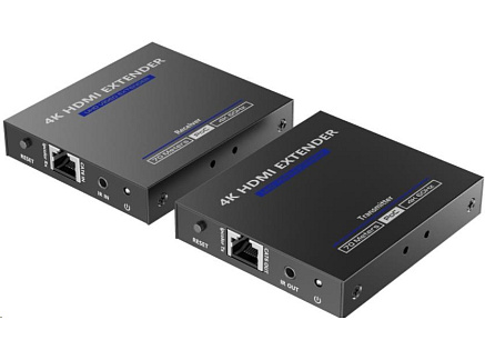 PremiumCord HDMI 2.0 extender Ultra HD 4kx2k@60Hz na 70m přes Cat6/Cat6A/Cat7
