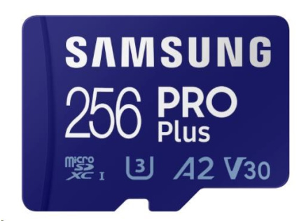 Samsung micro SDXC karta 256GB PRO Plus + SD adaptér Samsung micro SDXC karta 256GB PRO Plus + SD adaptér